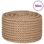 Vidaxl corde de jute 50 m de long 16 mm d'�paisseur