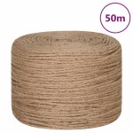 Vidaxl corde de jute 50 m de long 8 mm d'épaisseur Vidaxl corde de jute 50 m de long 8 mm d'épaisseur