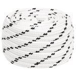 Vidaxl corde de travail blanc 16 mm 100 m polyester