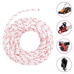 Vidaxl cordon de démarrage à tirer blanc et rouge Ø4 mm 10 m nylon Vidaxl cordon de démarrage à tirer blanc et rouge Ø4 mm 10 m nylon