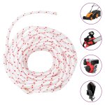 Vidaxl cordon de démarrage à tirer blanc et rouge Ø6 mm 10 m nylon Vidaxl cordon de démarrage à tirer blanc et rouge Ø6 mm 10 m nylon
