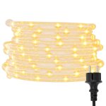 Vidaxl cordon lumineux avec 120 led blanc chaud 5 m pvc