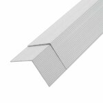 Vidaxl corni�re de terrasse 5 pcs aluminium 170 cm argent�