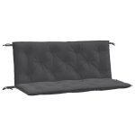 Vidaxl coussins de banc de jardin lot de 2 anthracite m�lang� tissu