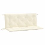 Vidaxl coussins de banc de jardin lot de 2 blanc cr�me tissu oxford