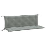 Vidaxl coussins de banc de jardin lot de 2 gris clair mlang tissu