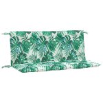 Vidaxl coussins de banc de jardin lot de 2 motif de feuilles