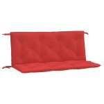 Vidaxl coussins de banc jardin lot de 2 rouge 120x50x7 cm tissu oxford