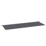 Vidaxl coussin de banc de jardin anthracite 150x50x3 cm tissu oxford