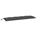 Vidaxl coussin de banc de jardin anthracite 150x50x7 cm tissu oxford