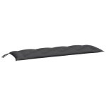 Vidaxl coussin de banc de jardin anthracite 150x50x7 cm tissu oxford