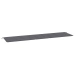 Vidaxl coussin de banc de jardin anthracite 200x50x3 cm tissu oxford
