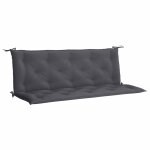 Vidaxl coussin de banc de jardin anthracite tissu oxford