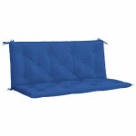 Vidaxl coussin de banc de jardin bleu 120x(50 + 50)x7 cm tissu oxford