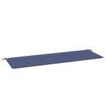 Vidaxl coussin de banc de jardin bleu marine 150x50x4 cm tissu oxford