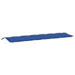 Vidaxl coussin de banc de jardin bleu royal 200x50x7 cm tissu oxford