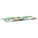 Vidaxl coussin de banc de jardin carreaux multicolore 120x50x7cm tissu