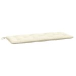 Vidaxl coussin de banc de jardin cr�me 120x50x7 cm tissu oxford