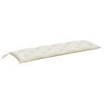 Vidaxl coussin de banc de jardin cr�me m�lang� 150x50x7 cm tissu