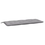 Vidaxl coussin de banc de jardin gris 120x50x7 cm tissu oxford