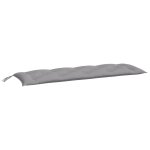 Vidaxl coussin de banc de jardin gris 150x50x7 cm tissu oxford