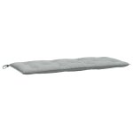 Vidaxl coussin de banc de jardin gris clair m�lang� 120x50x7 cm tissu