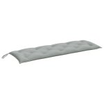 Vidaxl coussin de banc de jardin gris clair mlang 150x50x7 cm tissu