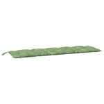 Vidaxl coussin de banc de jardin motif de feuilles 180x50x7 cm