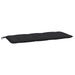 Vidaxl coussin de banc de jardin noir 120x50x7 cm tissu oxford