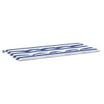 Vidaxl coussin de banc de jardin rayures bleues et blanches 100x50x4cm Vidaxl coussin de banc de jardin rayures bleues et blanches 100x50x4cm