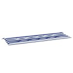 Vidaxl coussin de banc de jardin rayures bleues et blanches 150x50x4cm Vidaxl coussin de banc de jardin rayures bleues et blanches 150x50x4cm