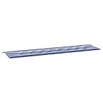 Vidaxl coussin de banc de jardin rayures bleues et blanches 200x50x3cm