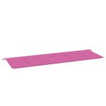 Vidaxl coussin de banc de jardin rose 150x50x3 cm tissu oxford