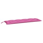 Vidaxl coussin de banc de jardin rose 150x50x7 cm tissu oxford