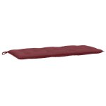 Vidaxl coussin de banc de jardin rouge bordeaux m�lang� tissu