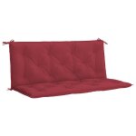 Vidaxl coussin de banc de jardin rouge bordeaux tissu oxford