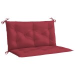 Vidaxl coussin de banc de jardin rouge bordeaux tissu oxford