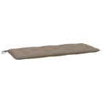 Vidaxl coussin de banc de jardin taupe 120x50x7 cm tissu oxford