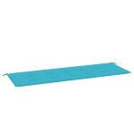 Vidaxl coussin de banc de jardin turquoise 150x50x3 cm tissu oxford