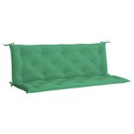 Vidaxl coussin de banc de jardin vert 150x(50 + 50)x7 cm tissu oxford