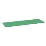 Vidaxl coussin de banc de jardin vert 150x50x3 cm tissu oxford