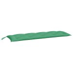 Vidaxl coussin de banc de jardin vert 150x50x7 cm tissu oxford