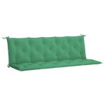 Vidaxl coussin de banc de jardin vert 180x(50 + 50)x7 cm tissu oxford
