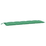 Vidaxl coussin de banc de jardin vert 180x50x7 cm tissu oxford