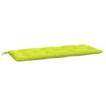 Vidaxl coussin de banc de jardin vert brillant 120x50x7cm tissu oxford
