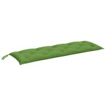 Vidaxl coussin de banc de jardin vert mlang 150x50x7 cm tissu