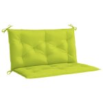 Vidaxl coussin de banc de jardin vert vif 100x(50 + 50)x7cm tissu oxford