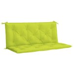 Vidaxl coussin de banc de jardin vert vif 120x(50 + 50)x7cm tissu oxford