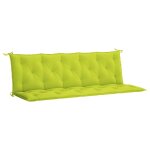 Vidaxl coussin de banc de jardin vert vif 180x(50 + 50)x7cm tissu oxford