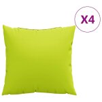 Vidaxl coussins de canap� 4 pcs vert vif 60x60 cm en tissu